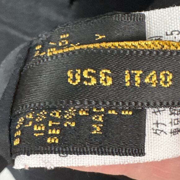 Donna Karan Italian Wool Silk Structured Blazer Black Lightweight Fitted Size 6 - Picture 8 of 10